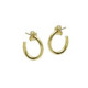 Small hoop earrings in gold plating image