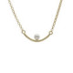 Perlite pearl necklace in gold plating image