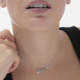 Vera stars crystal necklace in silver cover