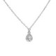 Essential XS tear crystal necklace in silver image