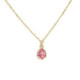 Essential XS tear light rose necklace in gold plating image