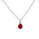 Essential XS tear scarlet necklace in silver image