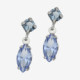 Sabina sterling silver short earrings with blue in marquise shape cover