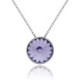 Basic violet necklace in silver