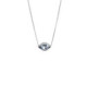 Classic rhombus blue jhade necklace in silver image