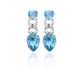 Aura tears aquamarine earrings in silver