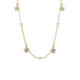 Vera stars crystal long necklace in gold plating image