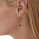 El Firmamento moon long denim blue earring in gold plating cover