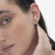 Fantasy light amethyst earrings in rose gold plating cover