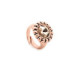 Etrusca round light silk ring in rose gold plating in gold plating image