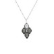 Classic rhombus silver night necklace in silver image