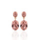 Celina oval vintage rose earrings in rose gold plating in gold plating image