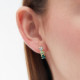 Celina emerald earrings in gold plating cover