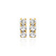 Celina crystal earrings in gold plating image