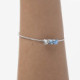 Aura circles summer blue cane bracelet in silver cover