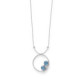 Celina azure blue necklace in silver image