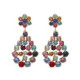 Antonella multicolour earrings in silver image