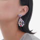 Antonella multicolour earrings in silver cover