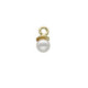 Charming pearl charm in gold plating