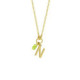 Collar letra N cytrus green oro image