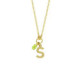 Collar letra S cytrus green oro image