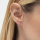 Gemma sterling silver stud earrings with pink in combination shape cover