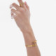 Sincerely gold-plated heart shape rod bracelet cover