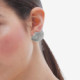 Tokyo rhodium-plated shell shape earrings cover