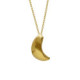 Tokyo gold-plated moon shape necklace image