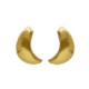 Tokyo gold-plated moon shape earrings image