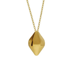 Tokyo gold-plated rhombus shape necklace