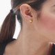 Tokyo gold-plated rhombus shape earrings cover