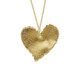 Collar corazón textura satinada bañado en oro image