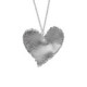 New York rhodium-plated satin-finish heart shape necklace image