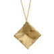 New York gold-plated satin-finish rhombus shape necklace image