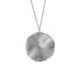 New York rhodium-plated satin-finish circle shape necklace image