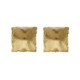 New York gold-plated satin-finish square shape earrings image