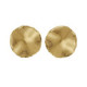 Pendientes círculo textura satinada bañados en oro en oro image