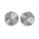 New York rhodium-plated satin-finish circle shape earrings image