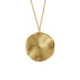 New York gold-plated satin-finish circle shape necklace image