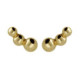 Copenhagen gold-plated triple spheres earrings image