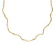 Milan gold-plated waves shape necklace image