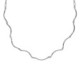 Milan rhodium-plated waves shape necklace image