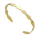 Tokyo gold-plated flat waves open bracelet image