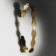 Tokyo gold-plated flat waves open bracelet cover