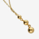 Copenhagen gold-plated sphere shape tie necklace cover