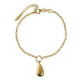 Eterna gold-plated drop adjustable bracelet image