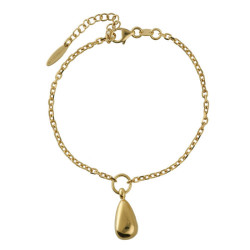 Eterna gold-plated drop adjustable bracelet