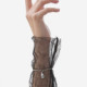 Eterna rhodium-plated drop adjustable bracelet cover