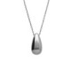 Eterna rhodium-plated big drop short necklace image